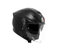 AGV - K5 Jet EVO E2206, Casco Moto Jet, Unisex, Matt Black, L | Extraíble