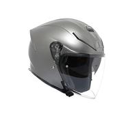 AGV - K5 Jet EVO E2206, Casco Moto Jet, Unisex, Matt Luna Grey, XL