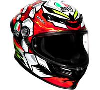 AGV K6 S Bezzecchi 2024, casco integral S female Rojo/Blanco/Verde