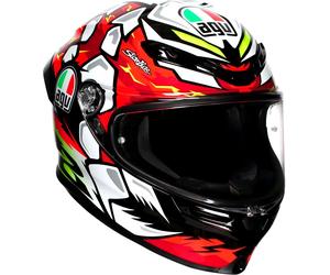 AGV K6 S Bezzecchi 2024, casco integral XXL female Rojo/Blanco/Verde