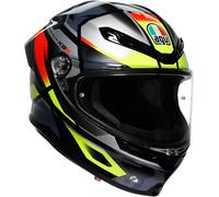 AGV K6 S Erazer Casco, gris-amarillo, tamaño S para Hombres