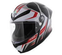 AGV K6 S Karve casco de motocicleta blanco mate negro rojo