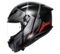 AGV K6 S Karve Casco Integral Mate/Negro/Gris/Rojo L unisex