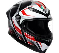AGV K6 S Karve S26, casco integral XL female Mate Negro/Blanco/Plata/Rojo