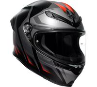 AGV K6 S Karve S26, casco integral XL female Mate Negro/Gris Oscuro/Rojo