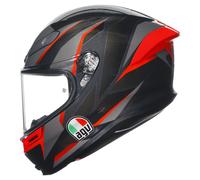 AGV K6 S Slashcut Negro/Gris/Rojo M unisex