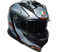 AGV K7 casco de motocicleta Jaeger negro plata rojo
