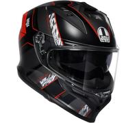 AGV K7 casco de motocicleta kyber brillo negro gris rojo