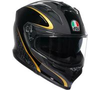 AGV K7 Flow 46 Casco, negro/gris/dorado, Talla XS (53/54)