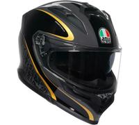 AGV K7 Flow 46 Casco, negro-gris-oro, tamaño L para Hombres