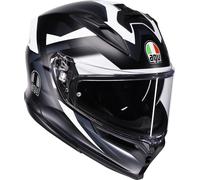 AGV K7 Glimpse Casco, negro-blanco, tamaño L para Hombres