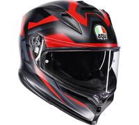 AGV K7 Glimpse Casco, negro mate/rojo, Talla M (57/58)