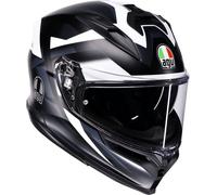 AGV K7 Glimpse S26, casco integral M female Mate Negro/Blanco/Gris