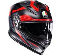 AGV K7 Glimpse S26, casco integral M female Mate Negro/Rojo/Gris