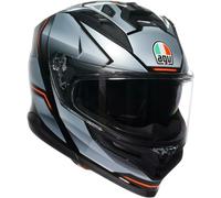 AGV K7 Jaeger Casco, negro/plata, Talla XL (61/62)