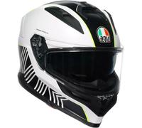 AGV K7 Super 46 Casco, blanco/negro/amarillo, Talla XL (61/62)