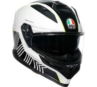 AGV K7 Super 46, casco integral S male Blanco/Negro/Rojo