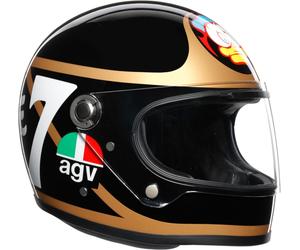 AGV Legends X3000 Barry Sheene Casco, negro-blanco-oro, tamaño XS para Hombres