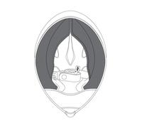 AGV Pista GP R Almohadillas para mejillas, negro, tamaño 2XL para Hombres