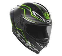 AGV Pista GP RR Performante Carbon Casco, negro-verde, tamaño M para Hombres