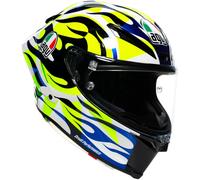 AGV Pista GP RR Soleluna 2023, casco integral S male Blanco/Amarillo Neón/Azul/Negro