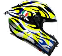 AGV Pista GP RR Soleluna 2023, casco integral S male Blanco/Amarillo Neón/Azul/Negro