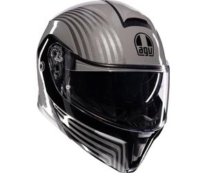 AGV Streetmodular Iseo Casco, negro-gris, tamaño S para Hombres