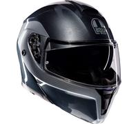 AGV Streetmodular Levico, casco abatible M female Gris Oscuro/Plata
