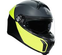 AGV Tourmodular Balance Casco, negro/gris/amarillo, Talla XXL (63/64)