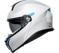 AGV Tourmodular Frequency, casco abatible XL male Gris Claro/Negro/Azul Claro