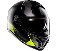 AGV Tourmodular Perception, casco abatible L female Mate Negro/Gris/Amarillo Neón