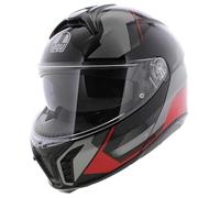 AGV Tourmodular Perception casco de motocicleta brillo negro gris rojo casco sistema