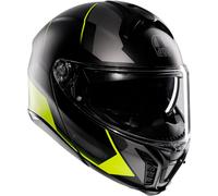 AGV Tourmodular Perception Casco, negro/gris/amarillo, Talla L (59/60)