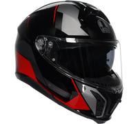 AGV Tourmodular Perception Casco, negro-rojo, tamaño M para Hombres