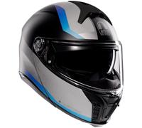 AGV Tourmodular Stray, casco abatible XS female Mate Negro/Gris Claro/Azul