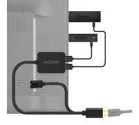 AGVEE Adaptador de corriente USB dual de 4 pies para Fire TV Stick (FireStick), Roku Chromecast Streaming TV Sticks, tiras de luz LED de TV USB, elimina el desorden | Solución de gestión de cables