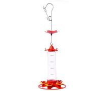 Agwuoetr 1 Comedero para PáJaros de 200 Ml, Comederos de PláStico para Exteriores, con Protector Antihormigas Incorporado, Percha Circular con 5 Puertos de AlimentacióN