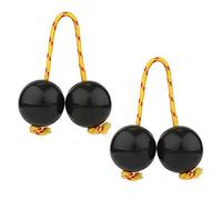 Agwuoetr 1 Par de Bolas RíTmicas, Instrumentos de Copa Agitadora, Sonajeros Africanos CláSicos, Instrumentos de PercusióN Manual (Negro)