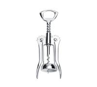 Agwuoetr 1 Uds. Abridor de Vino Tinto PortáTil de Acero Inoxidable Tipo ala Sommeliers de Metal Sacacorchos para Vino Abridores de Sacacorchos