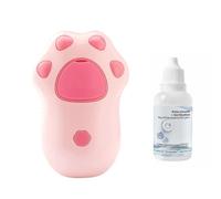 Agwuoetr 1 Uds. Cepillo de Vapor para Gatos, Peine de Masaje para Perros, Pulverizador de Agua EléCtrico Incorporado, DepilacióN de Mascotas de Silicona Suave