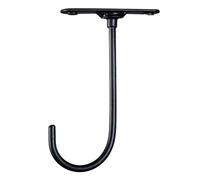 Agwuoetr 1 Uds. Estante para Llaves Giratorio de 360 Grados Debajo del Gabinete Gancho Tipo Plátano Soporte para Conservación de Frutas Metal Hierro Negro Gancho para