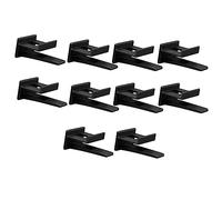 Agwuoetr 10 Autoadhesivos para Gorras de BéIsbol, Soportes Organizadores de Sombreros de Montaje en Pared para Puerta, Pared, Armario, Colgador de Almacenamiento, Color Negro