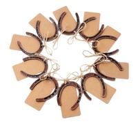 Agwuoetr 10 Uds. Tarjeta de de la Buena Suerte, Recuerdos de Boda con Etiquetas Kraft, Regalos RúSticos de para DecoracióN de Fiesta de Boda Vintage