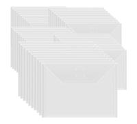 Agwuoetr 100 Sobres de Almacenamiento de 7x5 Pulgadas, Sobres de Plástico Resellables, Bolsa de Almacenamiento para Sellos Transparentes, Troqueles, Papel para Álbumes de Recortes