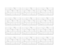 Agwuoetr 12 Hojas de Baldosas para Salpicaduras de Pelar y Pegar, ImitacióN de MáRmol, Baldosas de PVC para Salpicaduras para Cocina, 12 X 6 Pulgadas, Color