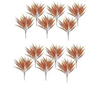 Agwuoetr 12 Paquetes de Arbustos Artificiales de Plantas de OtoñO de Helecho de Boston, Arbustos Artificiales, Plantas Resistentes a los Rayos UV para Exteriores