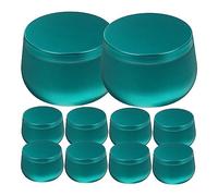 Agwuoetr 12 Uds Caja de Almacenamiento PequeñA con Tapa Latas para Hacer Velas Latas Selladas Regalo de Boda Hojalata Almacenamiento de Joyas Verde