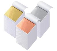 Agwuoetr 1200 Hojas de Hojas de, 3 Colores, Papel de Hoja de de Imitación, Hojas de Papel de para Decoración Artística, Manualidades, Uñas