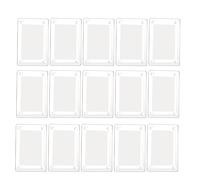 Agwuoetr 15 Piezas MagnéTico AcríLico para Refrigerador Mini ImáN de Refrigerador de Doble Cara de Imagen de ExhibicióN Transparente Sin