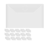 Agwuoetr 150 Sobres de Almacenamiento de 7x5 Pulgadas, Sobres de Plástico Resellables, Bolsa de Almacenamiento para Sellos Transparentes, Troqueles, Papel para Álbumes de Recortes